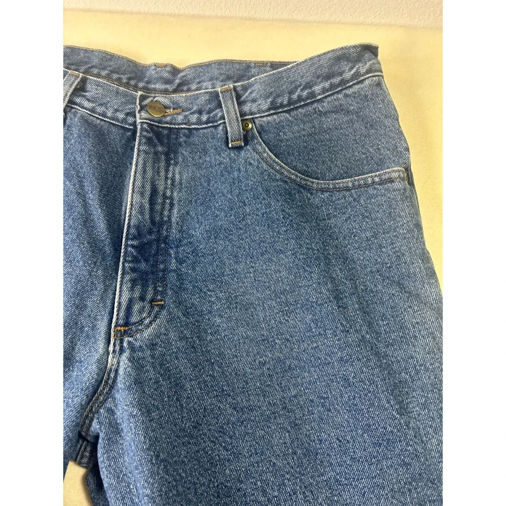 LL Bean Mens Classic Fit Denim Jeans Blue Medium Wash Straight Leg 37x29
